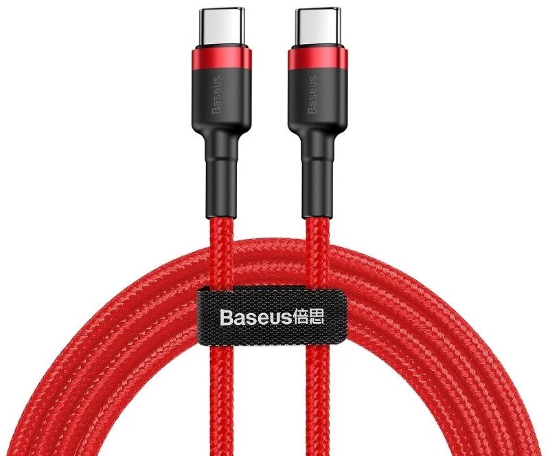 Kábel Baseus Cafule PD2.0 60W flash charging USB For Type-C cable (20V 3A) 2m Red
