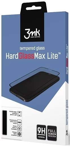 Ochranné sklo 3MK Honor 8A Black - 3mk HardGlass Max Lite