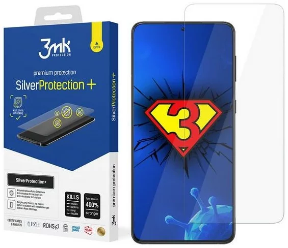 Ochranná fólia 3MK Silver Protect+ Samsung G991 S21 Wet-mounted Antimicrobial film (5903108340410)