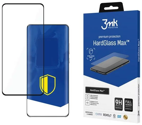 Ochranné sklo 3MK HardGlass Max Huawei P50 Pro 5G black, Fullscreen Glass (5903108306249)