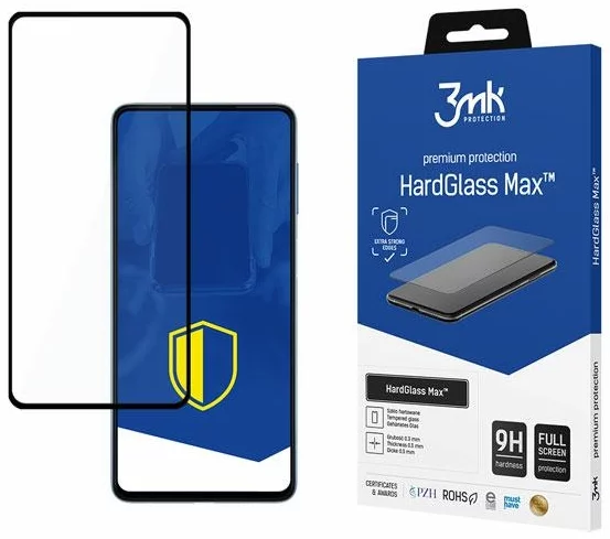 Ochranné sklo 3MK HardGlass Max Samsung M526 M52 black, FullScreen Glass 