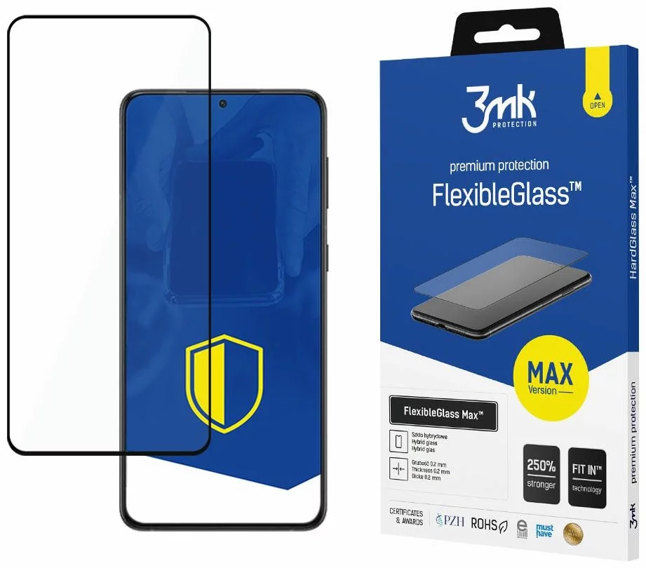 Ochranné sklo 3MK FlexibleGlass Max Samsung S906 S22 Plus black 