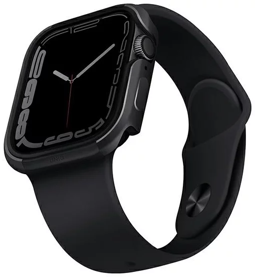 Kryt UNIQ case Valencia Apple Watch Series 4/5/6/7/SE 45/44mm. graphite (UNIQ-45MM-VALGRP)