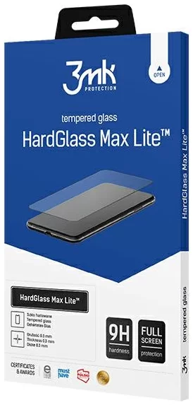 Ochranné sklo 3MK HardGlass Max Lite Xiaomi Poco M5 black Fullscreen Glass 