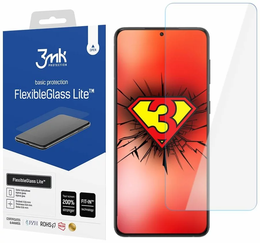 Ochranné sklo 3MK FlexibleGlass Lite Samsung Galaxy S23+ Hybrid Glass Lite (5903108512596)