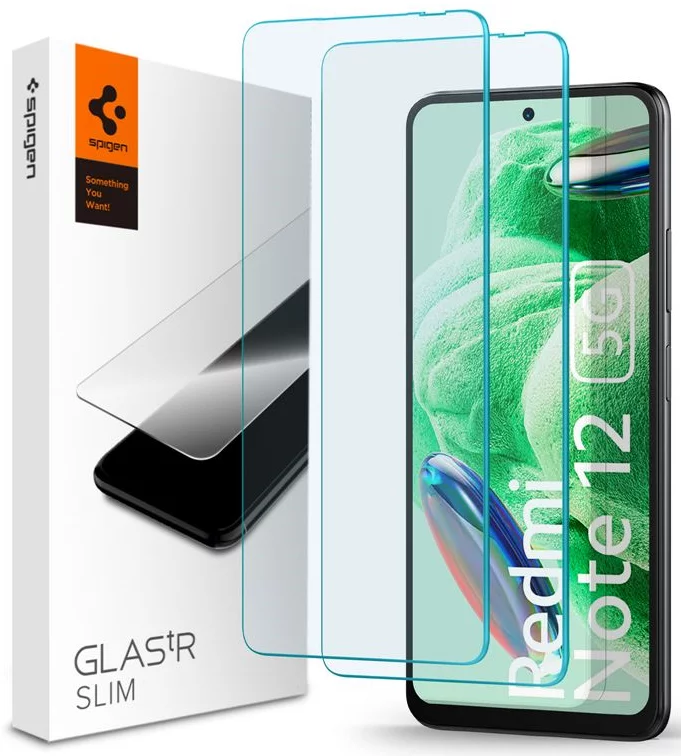 Ochranné sklo Spigen Glass tR Slim 2 Pack - Xiaomi Redmi Note 12 5G/POCO X5 5G (AGL06048)