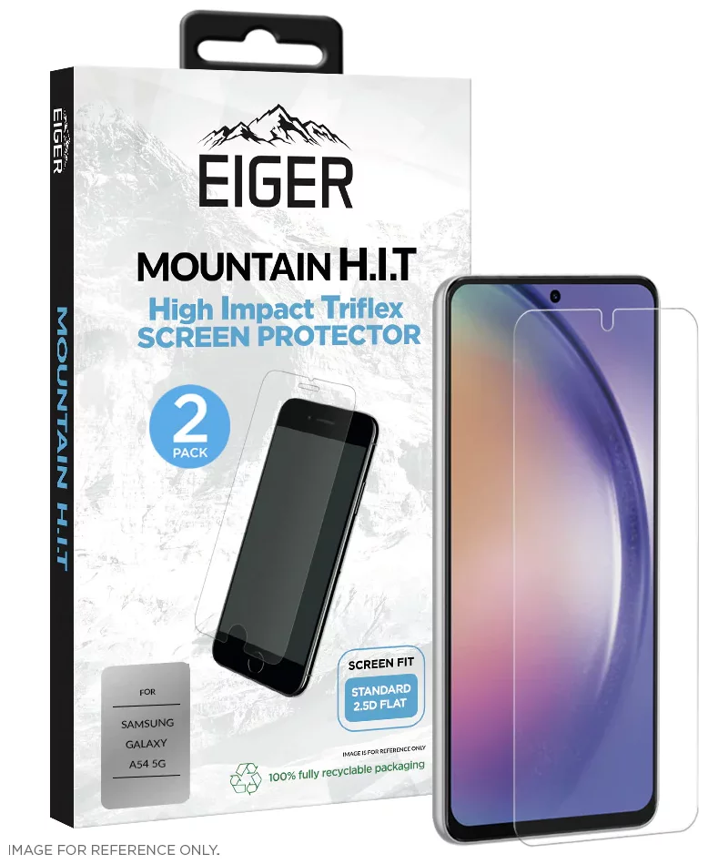 Ochranné sklo Eiger Mountain H.I.T. Screen Protector (2 Pack) for Samsung Galaxy A54 5G In Clear / Transparent (EGSP00886)