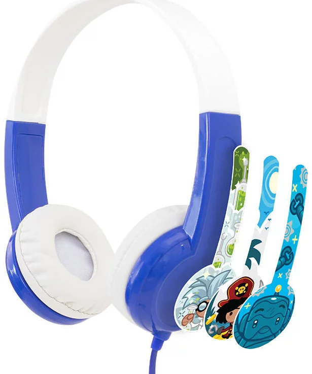 Sluchátka Wired headphones for kids Buddyphones Discover, Blue (727542484302)