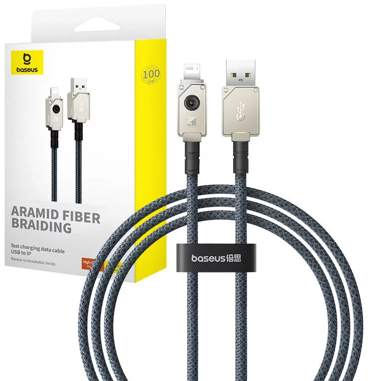 Kábel Fast Charging Cable Baseus USB/IP 2.4A 1M (Black)