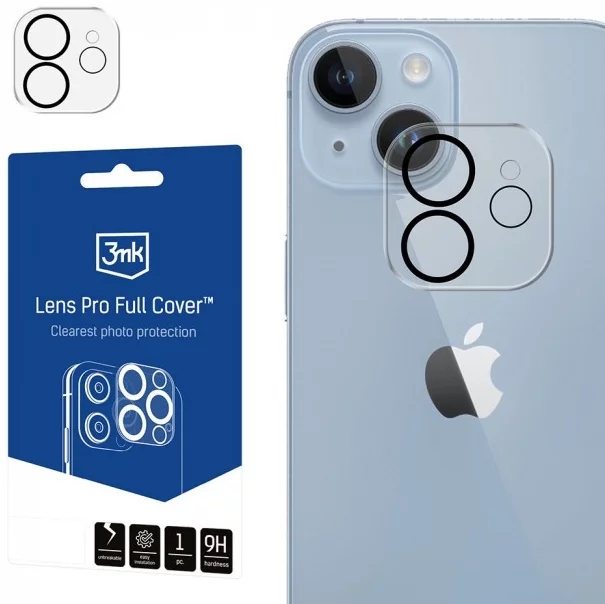 Ochranné sklo 3MK Lens Pro Full Cover iPhone 11/12 mini Tempered Glass for camera lens with mounting frame 1pcs 