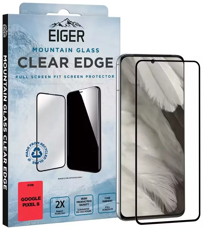 Ochranné sklo Eiger Mountain Glass CLEAR EDGE for Google Pixel 8 in Clear