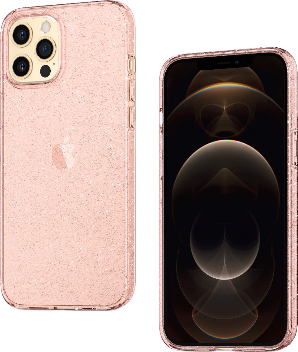Spigen Liquid Crystal Glitter, rose -iPhone 12/Pro (ACS01699)