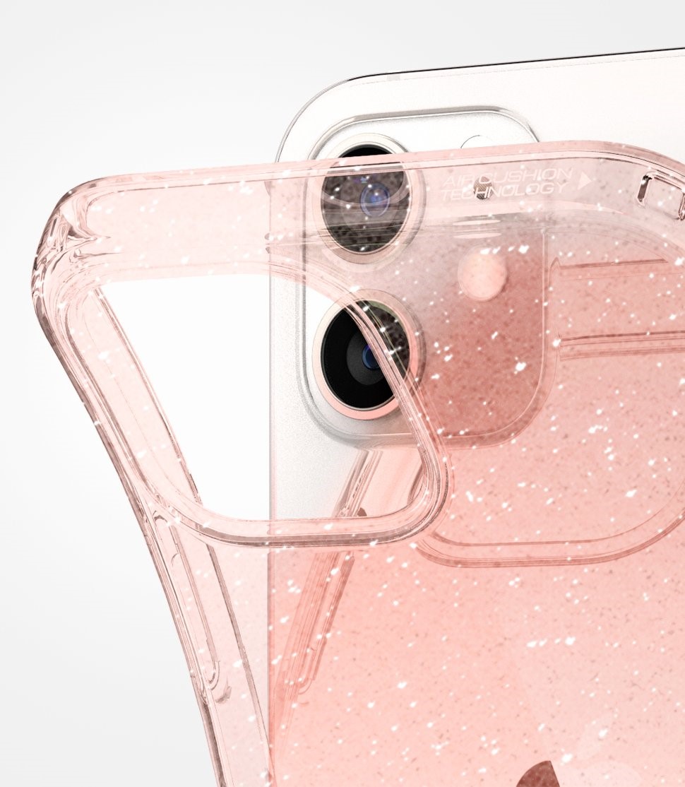 Spigen Liquid Crystal Glitter, rose -iPhone 12/Pro (ACS01699)