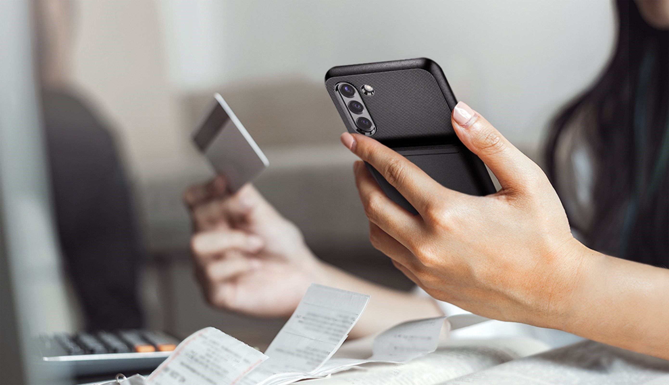 SPIGEN SLIM ARMOR CS GALAXY S21 BLACK (ACS02428)