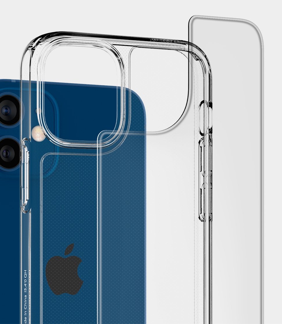 SPIGEN QUARTZ HYBRID IPHONE 12/12 PRO MATTE CLEAR (ACS02601)