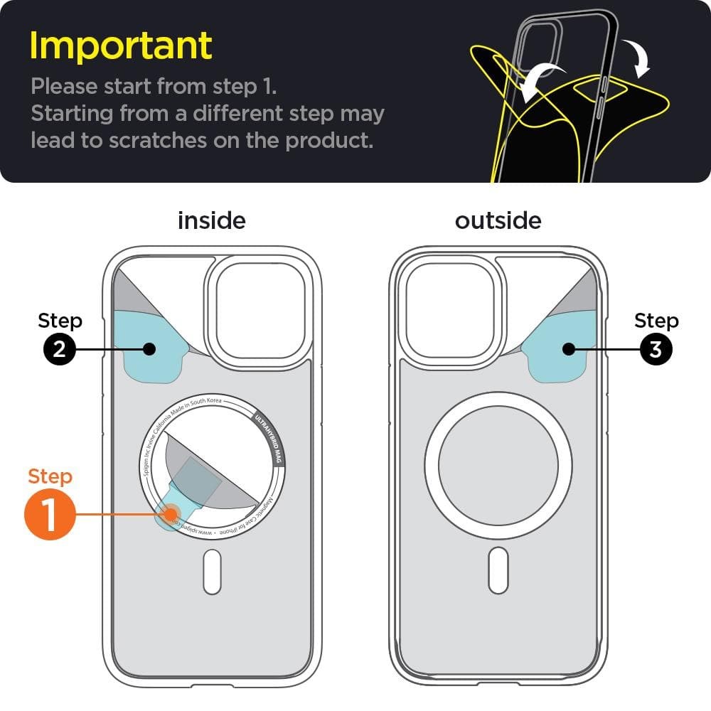 SPIGEN ULTRA HYBRID MAG MAGSAFE IPHONE 12/12 PRO BLUE (ACS02627)