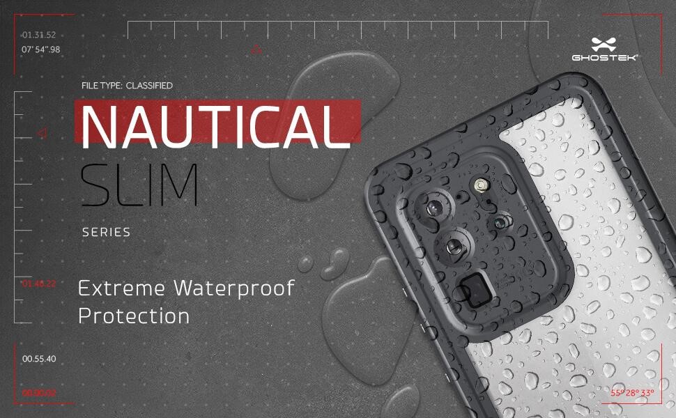 Ghostek Extreme Waterproof Phone Case Galaxy S20 Ultra, Black 