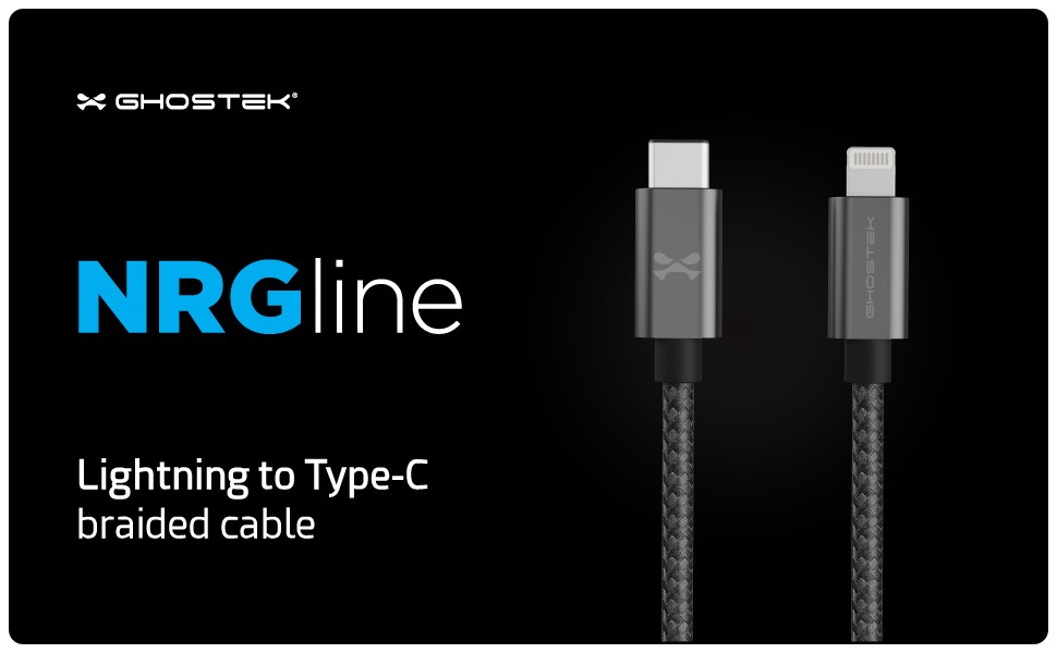 Ghostek USB-C to Lightning - Durable Graded Charging Cables - 0,9 m