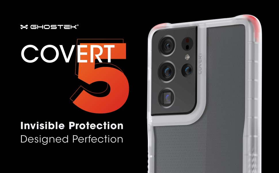 Ghostek Covert5 Smoke Ultra-Thin Clear Case for Samsung Galaxy S21 Ultra