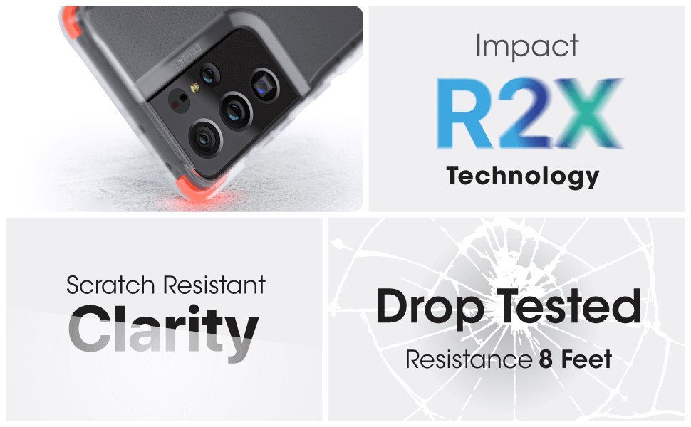 Ghostek Covert5 Smoke Ultra-Thin Clear Case for Samsung Galaxy S21 Ultra