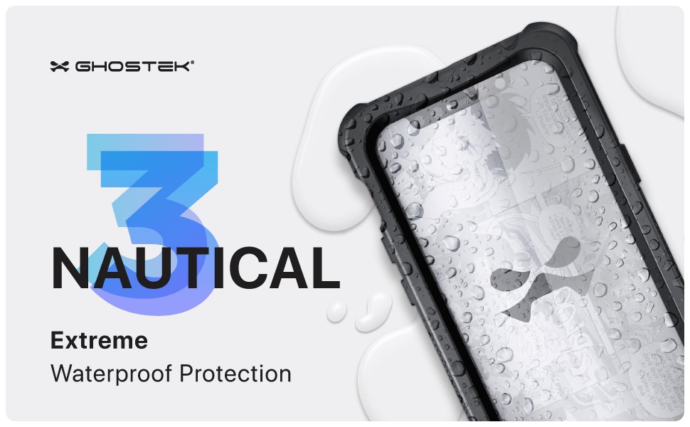 Ghostek Nautical 3 Black Extreme Waterproof Case for iPhone 12 