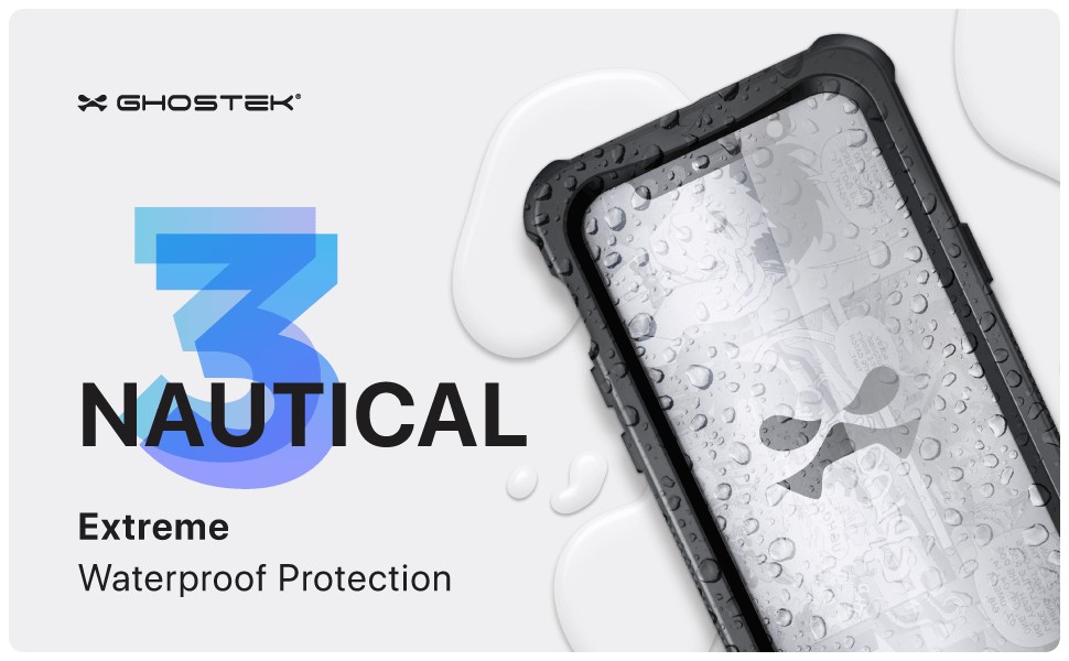 Ghostek Nautical 3 Clear Extreme Waterproof Case for iPhone 12 