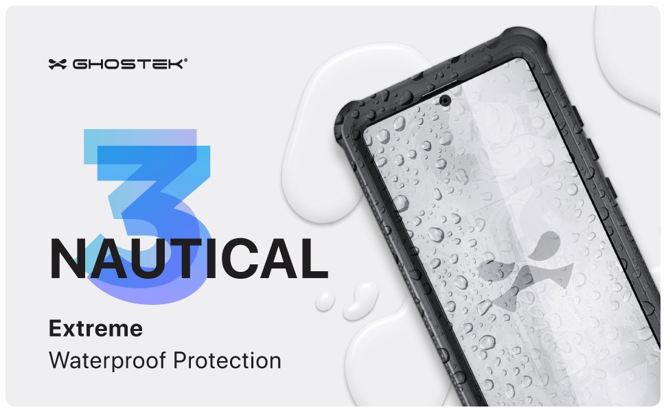 Ghostek Nautical 3 Black Extreme Waterproof Case for Galaxy Note 20