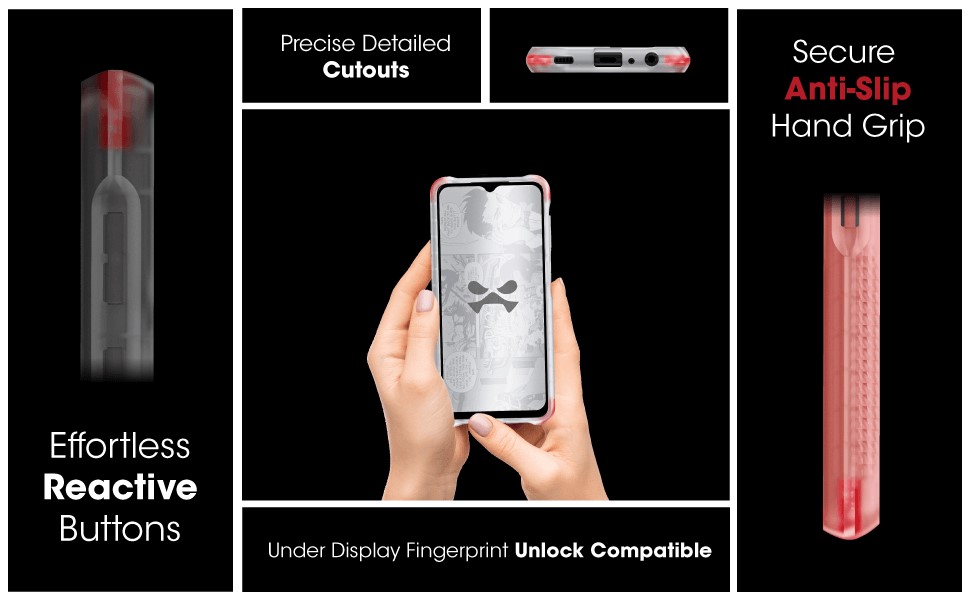 Ghostek Covert5 Pink Ultra-Thin Clear Case for Samsung A32