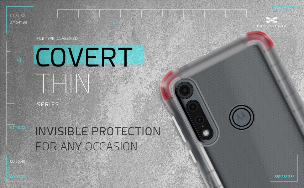 Ghostek Covert4 Smoke Ultra-Thin Clear Case for Moto G Power