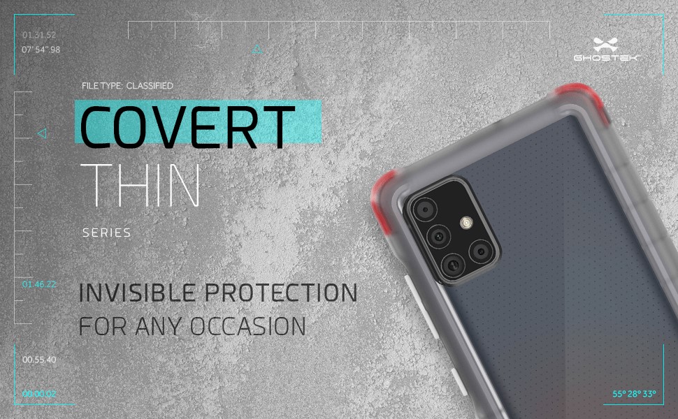 Ghostek Covert4 Pink Ultra-Thin Clear Case for Samsung A51 5G