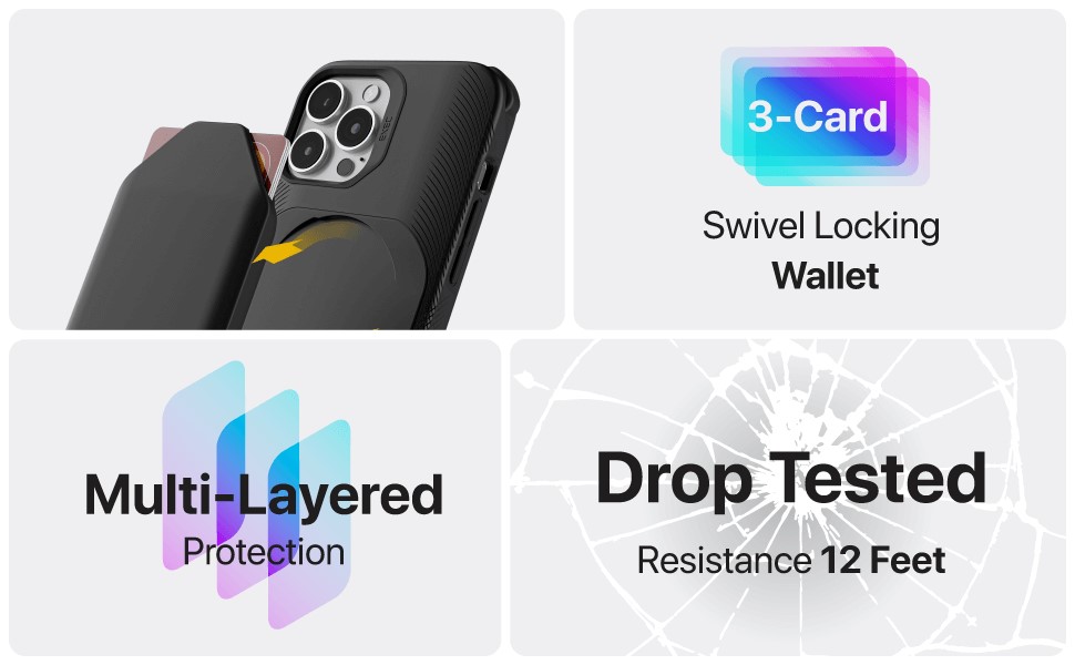 Ghostek Exec 5, Iphone 13, black(GHOCAS2830)