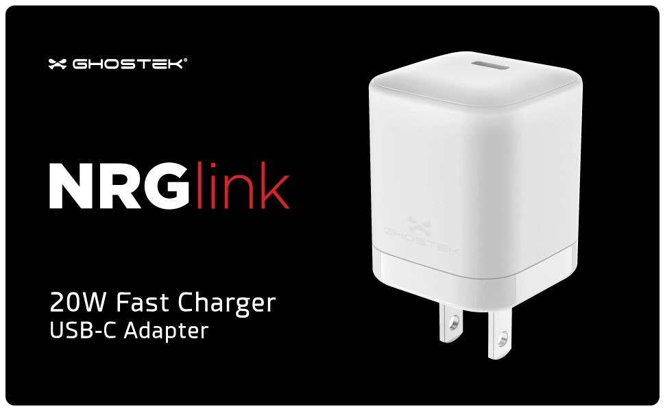 Ghostek Wall Charger 20W — NRGlink, black
