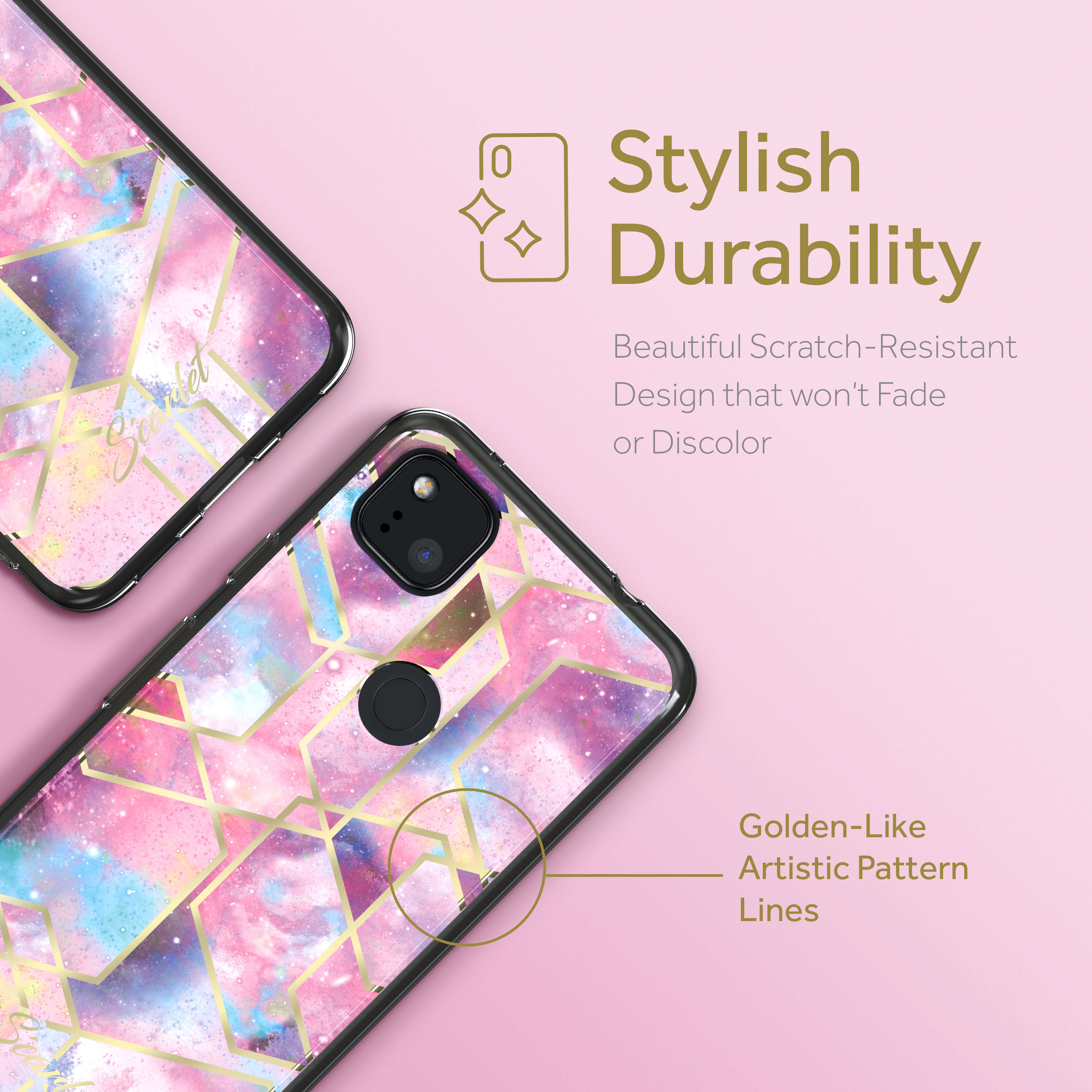 Ghostek SCARLET Case for Google Pixel 4a, Stardust (SCACAS044)