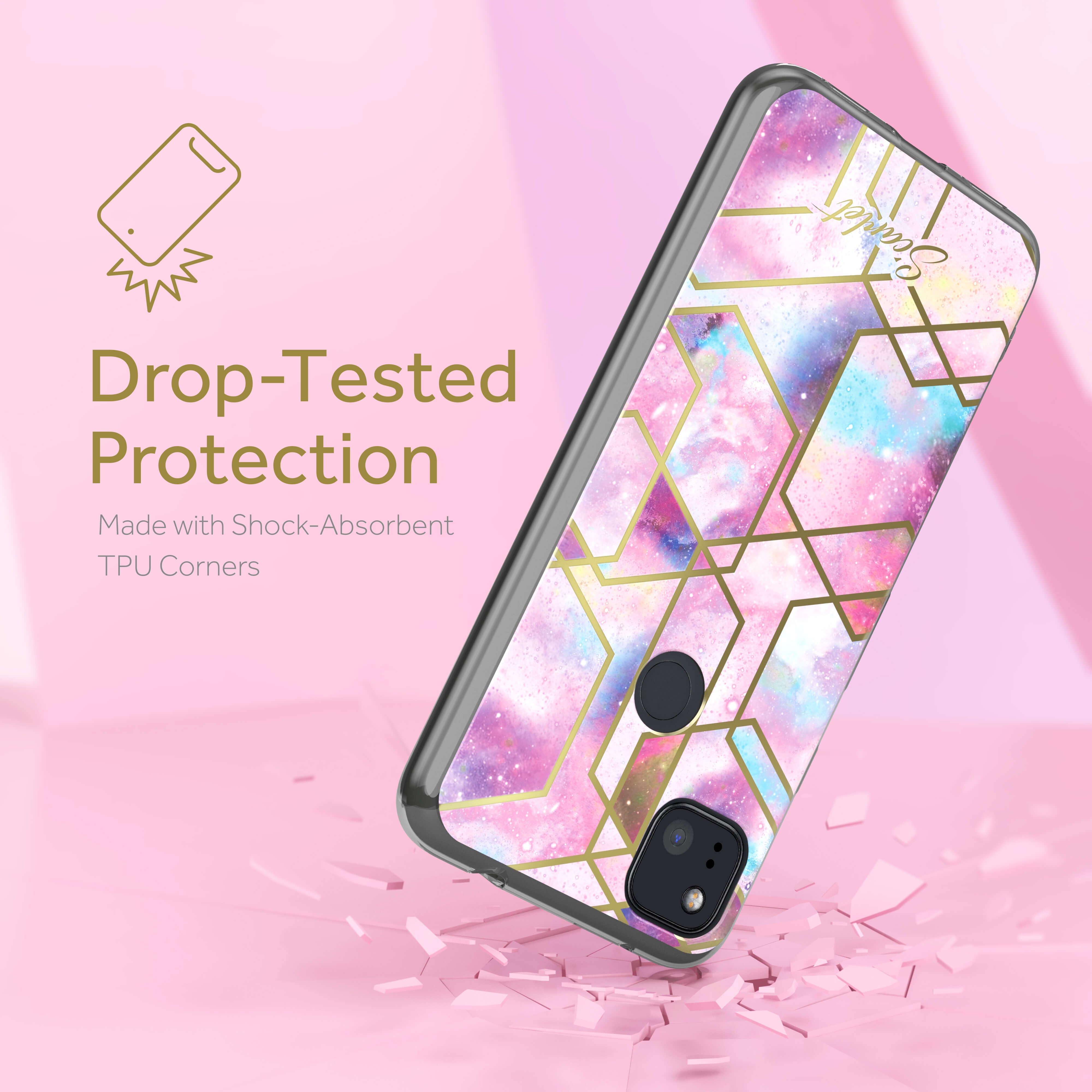 Ghostek SCARLET Case for Google Pixel 4a, Stardust (SCACAS044)