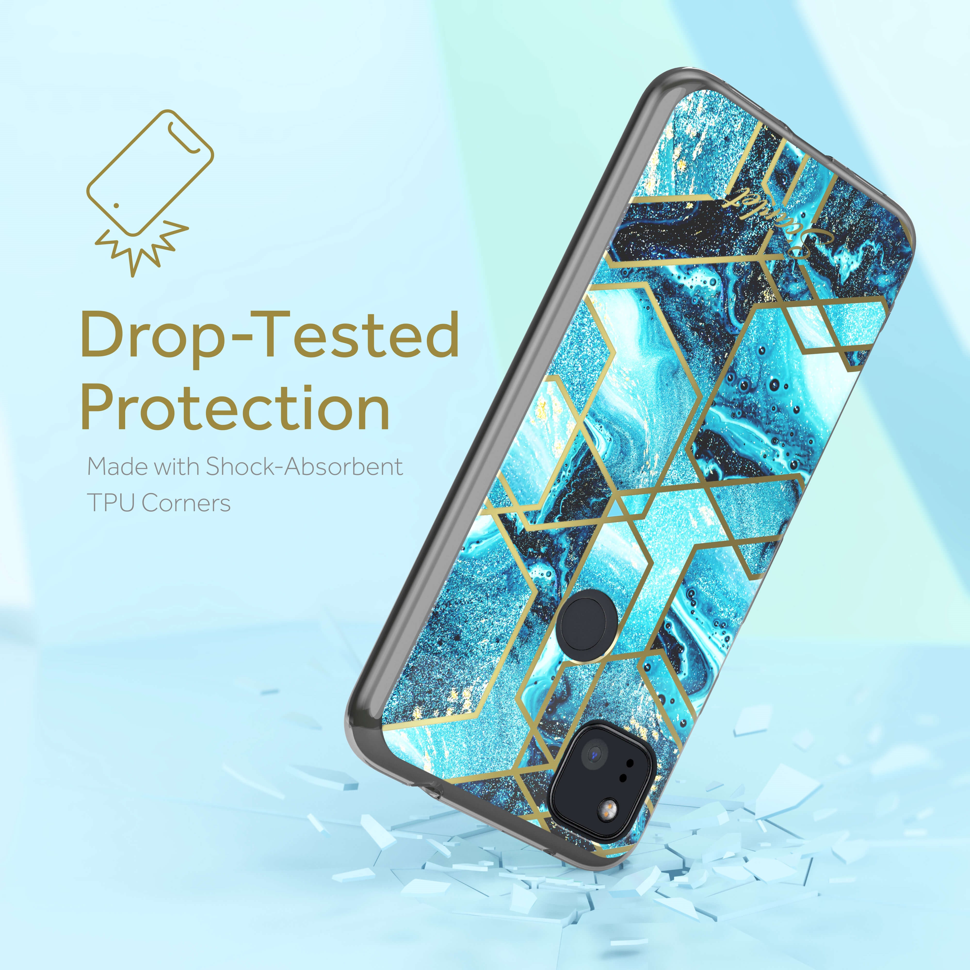 Ghostek SCARLET Case for Google Pixel 4a, Waves (SCACAS053)