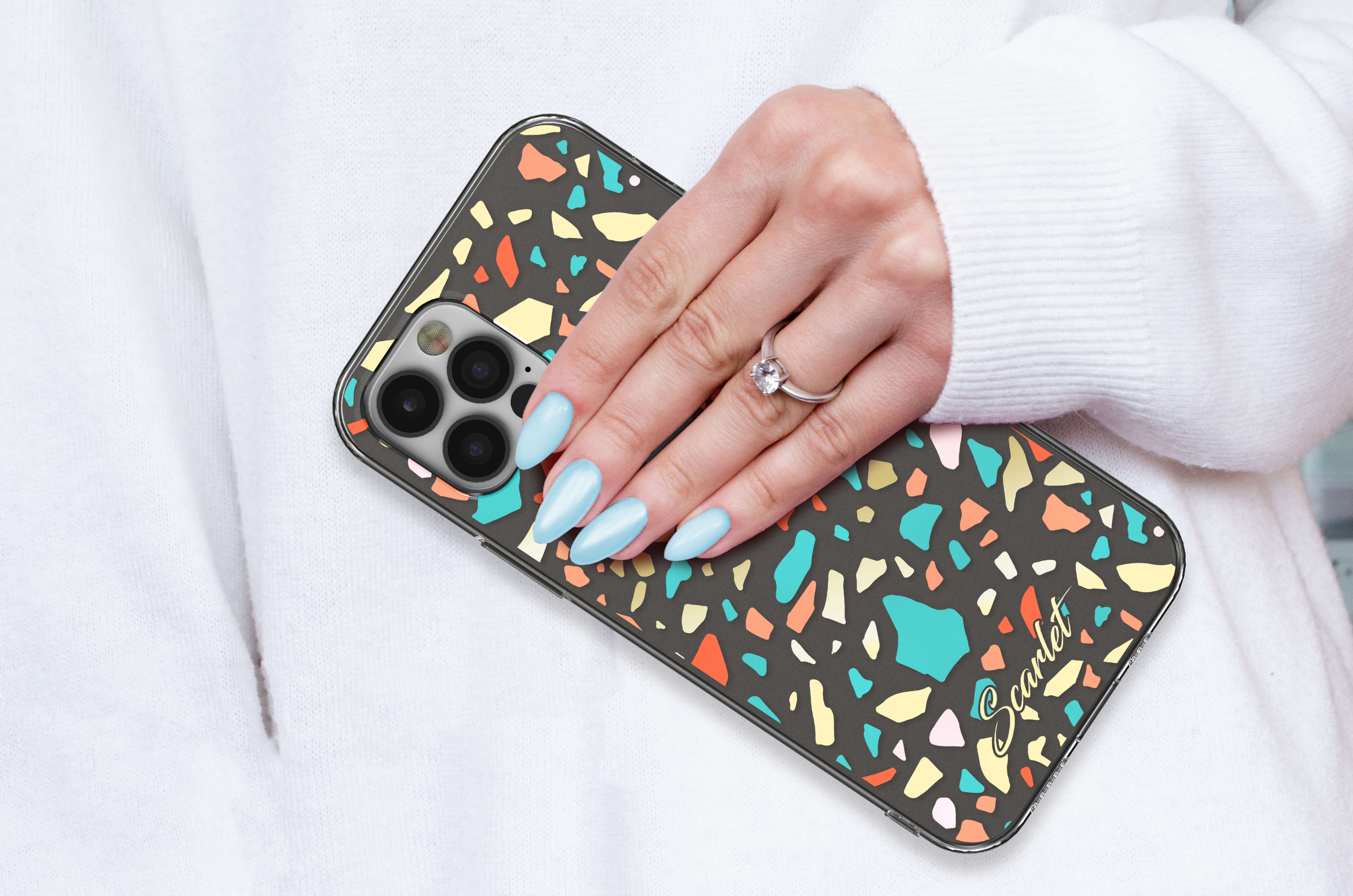 Ghostek SCARLET Case for Iphone 12 Pro, Terrazzo (SCACAS079)