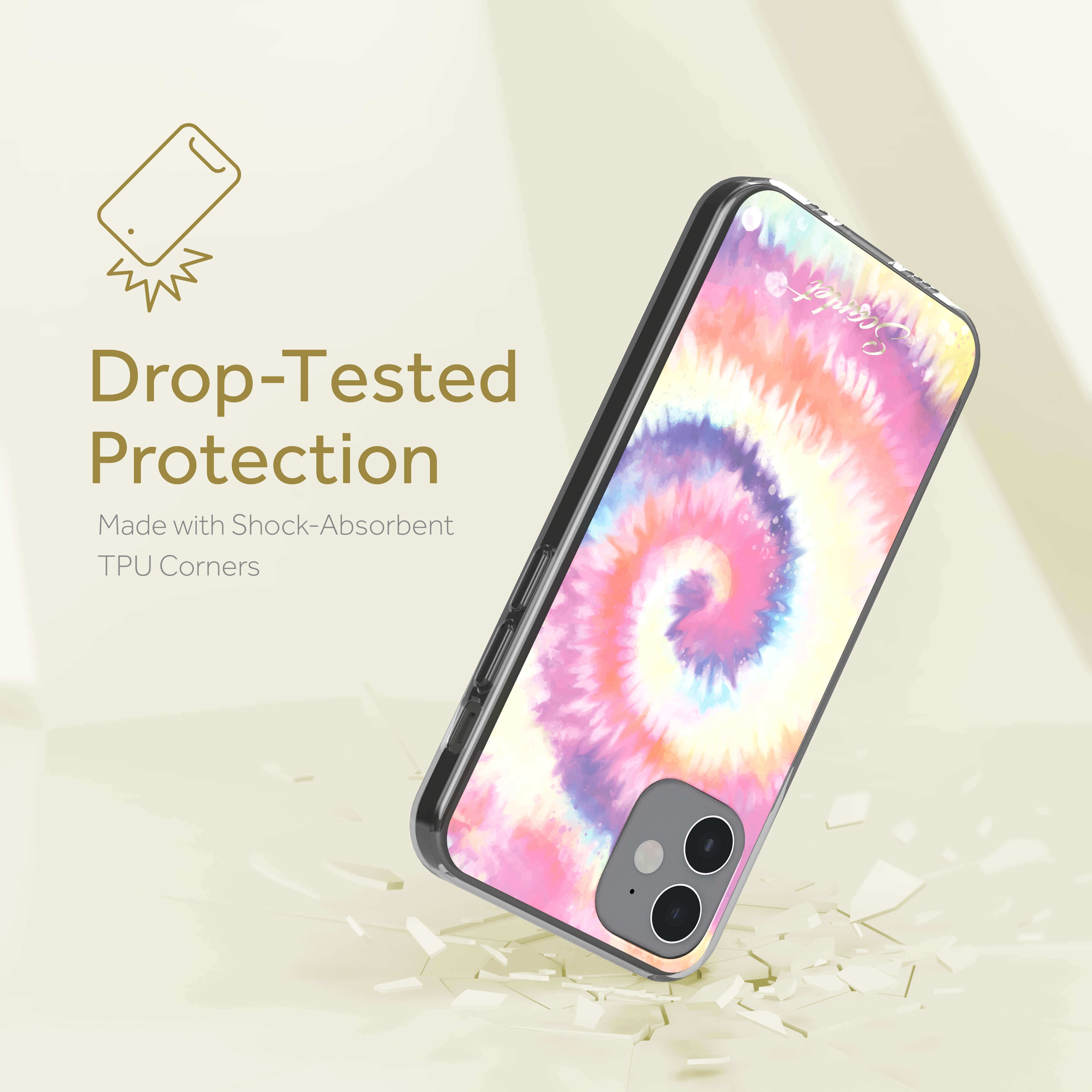 Ghostek SCARLET Case for Iphone 12 Mini, Tie Dye (SCACAS076)