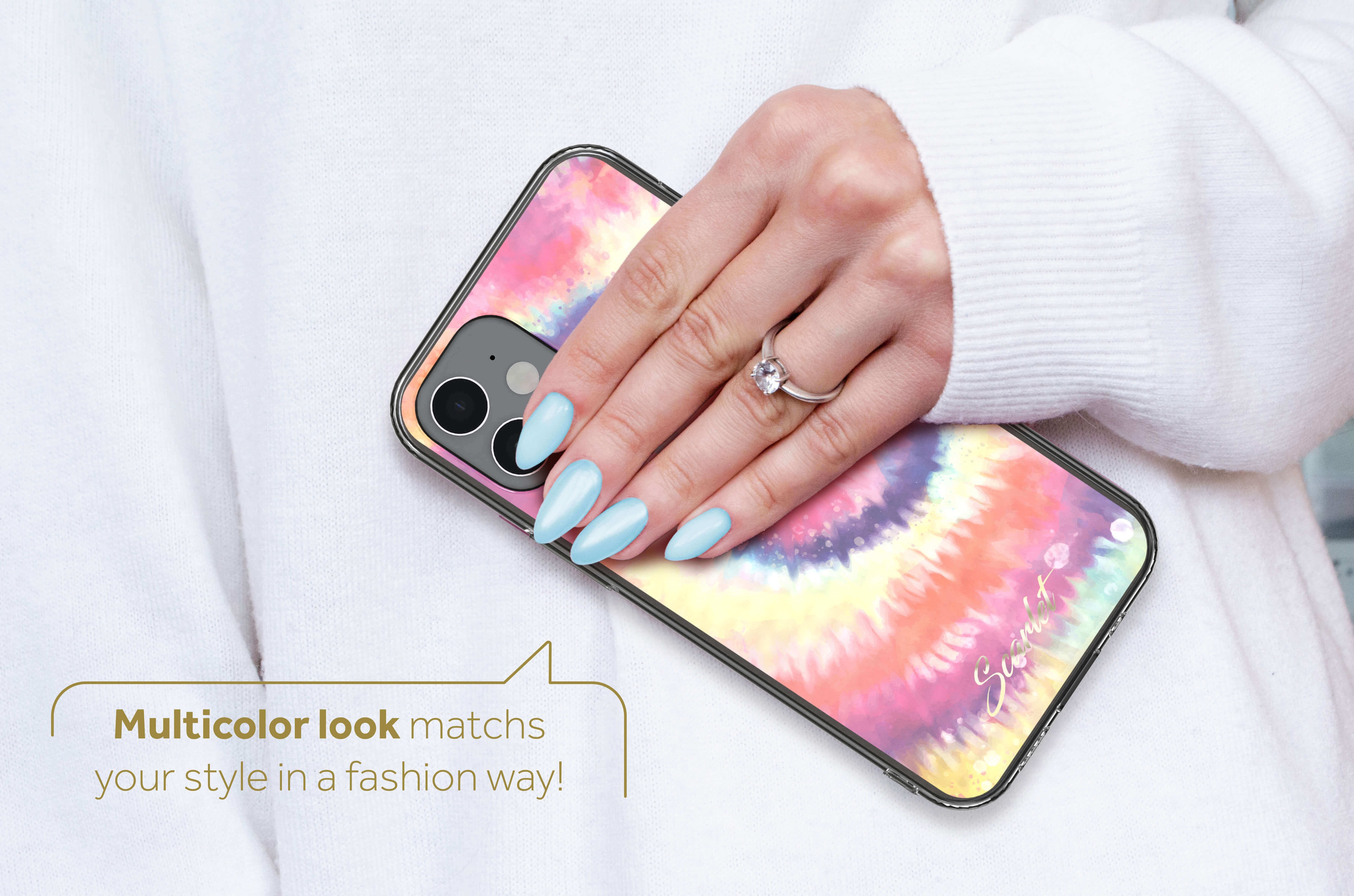 Ghostek SCARLET Case for Iphone 12 Mini, Tie Dye (SCACAS076)