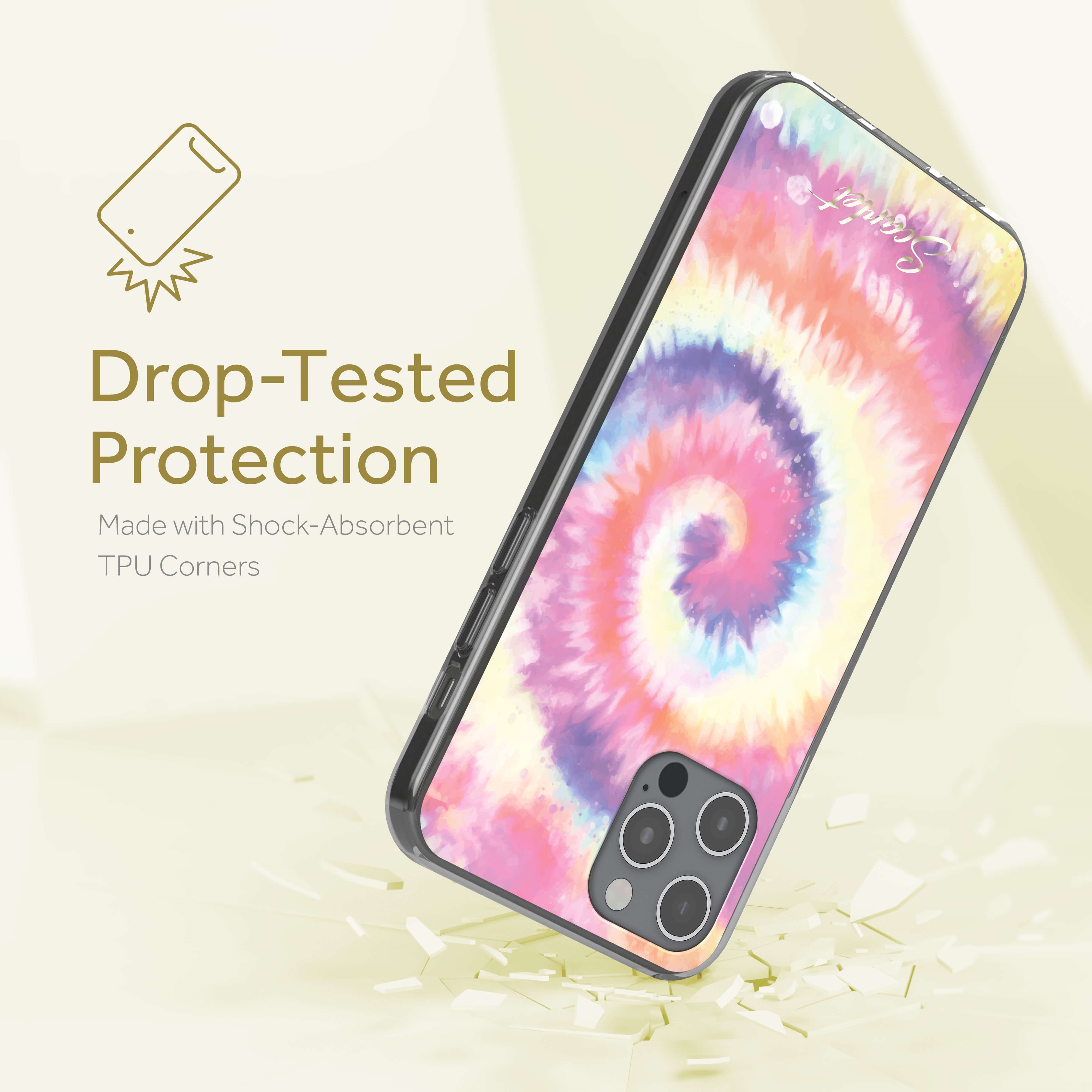 Ghostek SCARLET Case for Iphone 12 Pro Max, Tie Dye (SCACAS080)