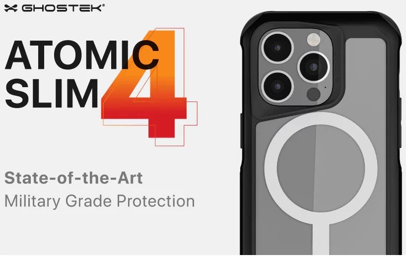 Ghostek Atomic Slim 4, Apple Iphone 14 Pro, black (GHOCAS3088)