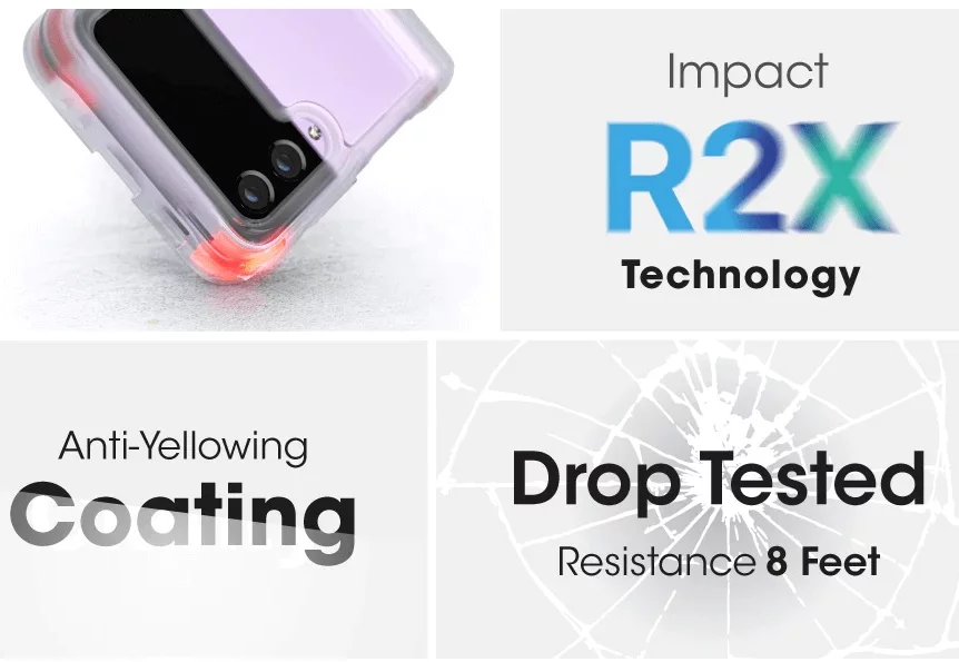 Ghostek Covert 6, Samsung Galaxy Z Flip 4, Clear (GHOCAS3200)