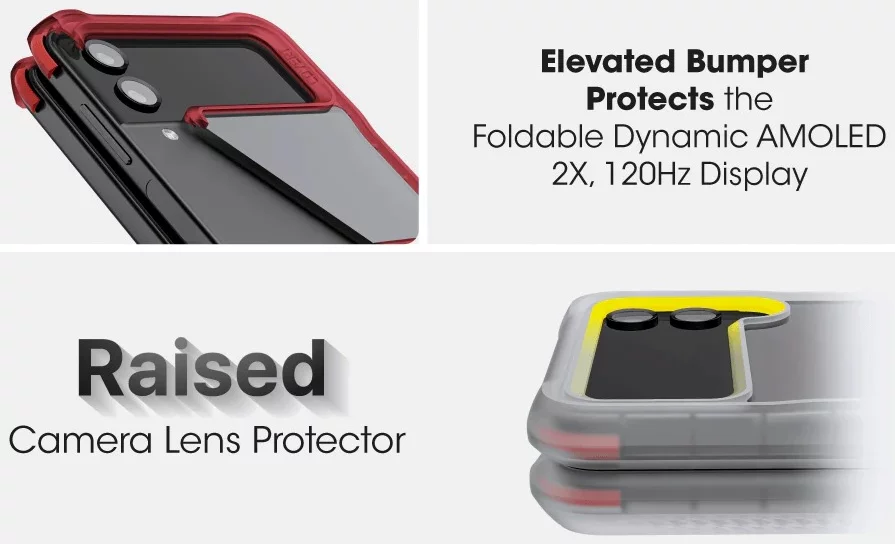 Ghostek Covert 6, Samsung Galaxy Z Flip 4, Clear (GHOCAS3200)