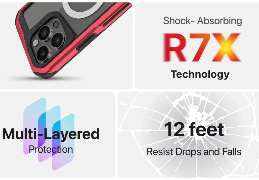 Ghostek Atomic Slim iPhone 15 Pro Case Black