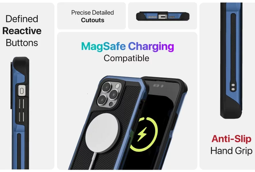 Ghostek Atomic Slim iPhone 15 Pro Max Case Black