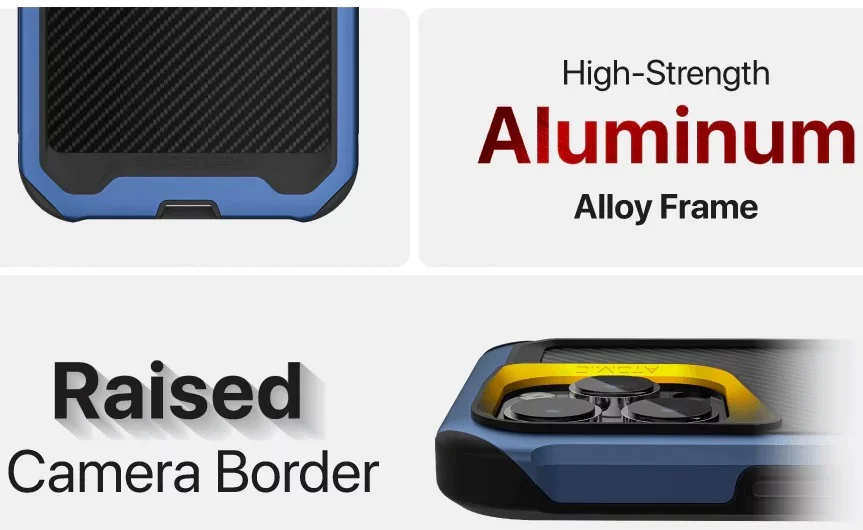 Ghostek Atomic Slim iPhone 15 Pro Max Case Black