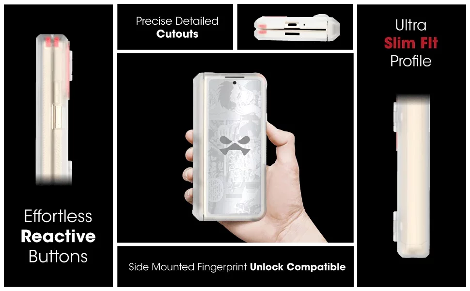 Ghostek Covert Samsung Galaxy Z Fold 5 Case Clear