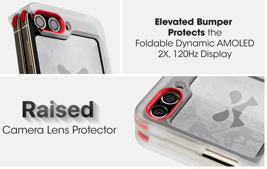 Ghostek Covert Samsung Galaxy Z Flip 5 Case Clear