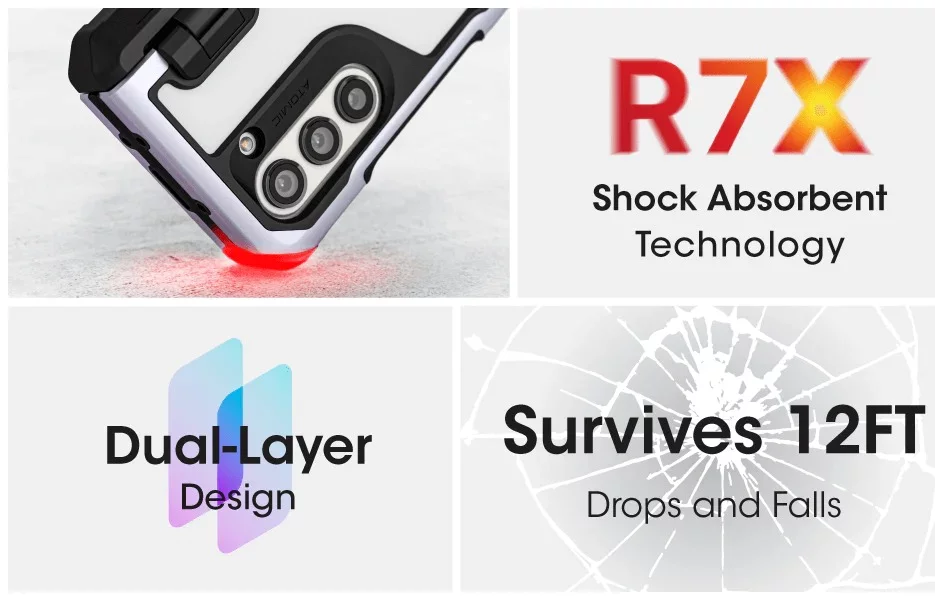 Ghostek ATOMIC slim Samsung Galaxy Z Fold 5 Case Black