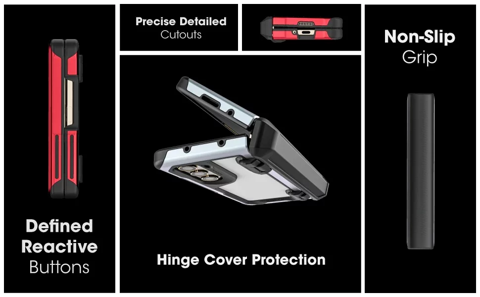 Ghostek ATOMIC slim Samsung Galaxy Z Fold 5 Case Black