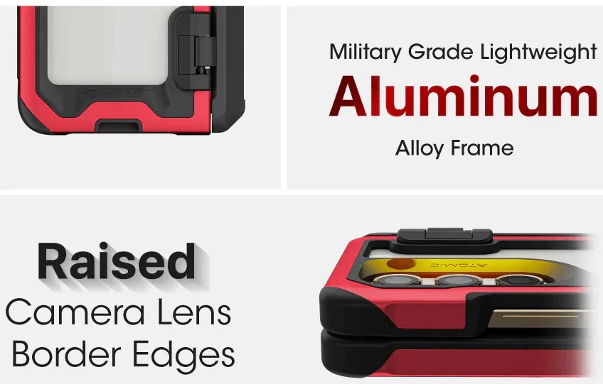 Ghostek ATOMIC slim Samsung Galaxy Z Fold 5 Case Red